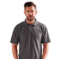 Anthrazit - Back - UCC 50-50 Pique Polo Shirt für Männer