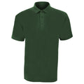 Flaschengrün - Front - UCC 50-50 Pique Polo Shirt für Männer