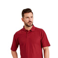 Burgunder - Back - UCC 50-50 Pique Polo Shirt für Männer