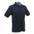 Marineblau - Back - UCC 50-50 Heavyweight Pique Herren Polo-Shirt, Kurzarm