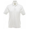 Weiß - Side - UCC 50-50 Heavyweight Pique Herren Polo-Shirt, Kurzarm
