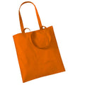Orange - Front - Westford Mill Promo Einkaufstasche, 10 Liter