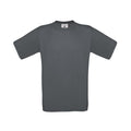 Sport Grau - Back - B&C Exact 190 Herren Kurzarm T-Shirt, Kurzarm