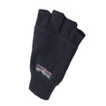 Schwarz - Back - Yoko Unisex 3M Thinsulate Thermo Winter-Ski Halbfinger Handschuhe