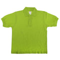 Pixel Limette - Front - B&C Safran Polo Shirt für Kinder