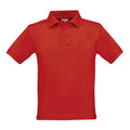 Rot - Front - B&C Safran Polo Shirt für Kinder