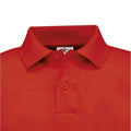 Rot - Back - B&C Safran Polo Shirt für Kinder