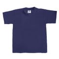 Dunkelblau - Front - B&C Kinder T-Shirt, kurzarm