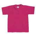 dunkles Pink - Front - B&C Kinder T-Shirt, kurzarm