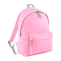 Pink-Hellgrau - Front - Bagbase Junior Fashion Rucksack, 14 Liter