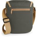 Olivgrün-Karamell - Back - Bagbase Mini Schultertasche - Messenger-Tasche, 2 l