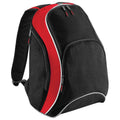 Schwarz-Rot-Weiß - Front - Bagbase Teamwear Rucksack, 21 Liter