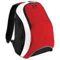 Rot-Schwarz-Weiß - Front - Bagbase Teamwear Rucksack, 21 Liter