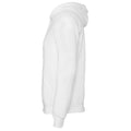 DTG Weiß - Side - Canvas Unisex Fleece Kapuzenjacke