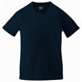 Deep Navy - Front - Fruit Of The Loom Kinder T-Shirt Performance Sportwear