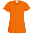 Orange - Front - Fruit Of The Loom Lady-Fit Damen T-Shirt