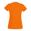 Orange - Back - Fruit Of The Loom Lady-Fit Damen T-Shirt