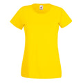 Gelb - Front - Fruit Of The Loom Lady-Fit Damen T-Shirt