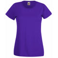 Violett - Front - Fruit Of The Loom Lady-Fit Damen T-Shirt