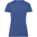 Retro-Köingsblau meliert - Back - Fruit Of The Loom Lady-Fit Damen T-Shirt