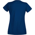 Marineblau - Back - Fruit Of The Loom Lady-Fit Damen T-Shirt