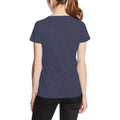 Vintage-Marineblau meliert - Side - Fruit Of The Loom Lady-Fit Damen T-Shirt