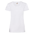 Weiß - Front - Fruit Of The Loom Lady-Fit Damen T-Shirt