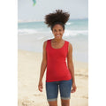 Rot - Back - Fruit Of The Loom Lady-Fit Valueweight Damen Tank-Top