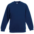 Marineblau - Front - Fruit Of The Loom Pullover für Kinder
