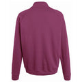 Burgunder - Back - Fruit Of The Loom Sweatshirt - Pullover mit Reißverschluss