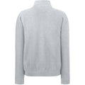 Grau - Back - Fruit Of The Loom Sweatshirt - Pullover mit Reißverschluss