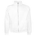weiß - Front - Fruit Of The Loom Herren Sweat-Jacke - Sweatshirt mit Reißverschluss