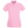 Pink - Front - Fruit Of The Loom Damen Lady-Fit Premium Poloshirt