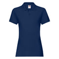 Marineblau - Front - Fruit Of The Loom Damen Lady-Fit Premium Poloshirt