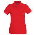Rot - Front - Fruit Of The Loom Damen Lady-Fit Premium Poloshirt