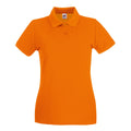 Orange - Front - Fruit Of The Loom Damen Lady-Fit Premium Poloshirt