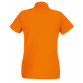 Orange - Back - Fruit Of The Loom Damen Lady-Fit Premium Poloshirt