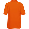 Orange - Back - Fruit Of The Loom Premium Herren Polo-Shirt, Kurzarm