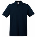 Dunkelblau - Front - Fruit Of The Loom Premium Herren Polo-Shirt, Kurzarm