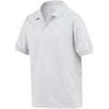 Weiß - Side - Gildan DryBlend Kinder Polo-Shirt