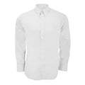 Weiß - Front - Kustom Kit Premium Oxford Herren Hemd, Langarm