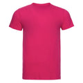 Fuchsie - Back - Russell Slim T-Shirt für Männer