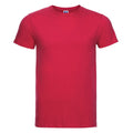 Rot - Front - Russell Slim T-Shirt für Männer