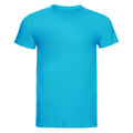 Türkis - Back - Russell Slim T-Shirt für Männer
