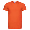 Orange - Front - Russell Slim T-Shirt für Männer