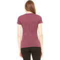 Rotbraun Triblend - Side - Bella Damen Triblend T-Shirt, Rundhalsausschnitt, Kurzarm