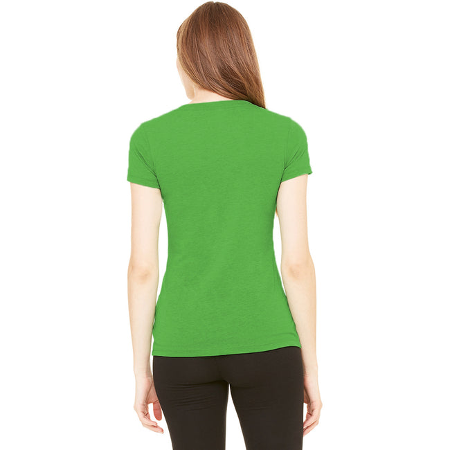 Grün Triblend - Side - Bella Damen Triblend T-Shirt, Rundhalsausschnitt, Kurzarm