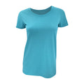 Aqua Triblend - Front - Bella Damen Triblend T-Shirt, Rundhalsausschnitt, Kurzarm