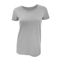 Grau Triblend - Front - Bella Damen Triblend T-Shirt, Rundhalsausschnitt, Kurzarm