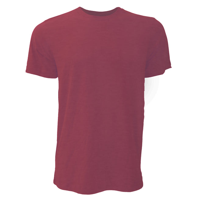 Kardinalrot meliert - Front - Canvas Unisex Jersey T-Shirt, Kurzarm